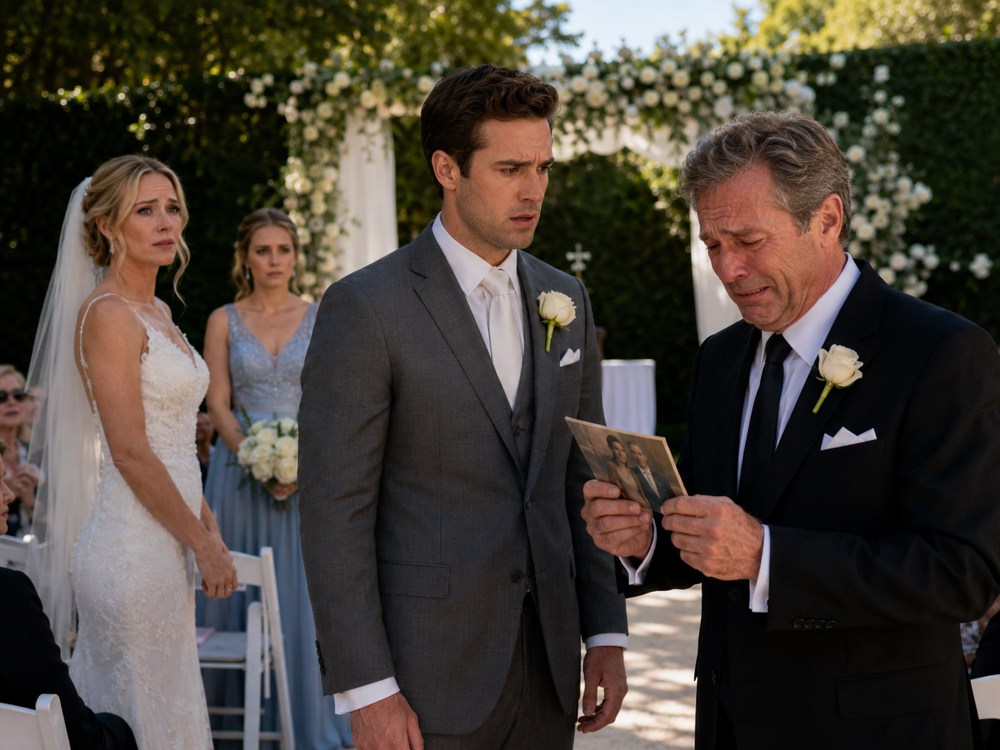 "THE FATHER HE SAID HAD DIED SUDDENLY APPEARED AT OUR WEDDING"