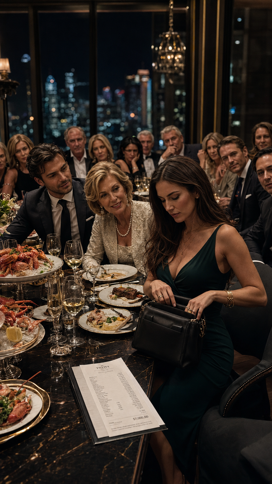 Her fiancé’s family ordered $7,000 worth of food… then looked at her and asked, “Cash or card?”