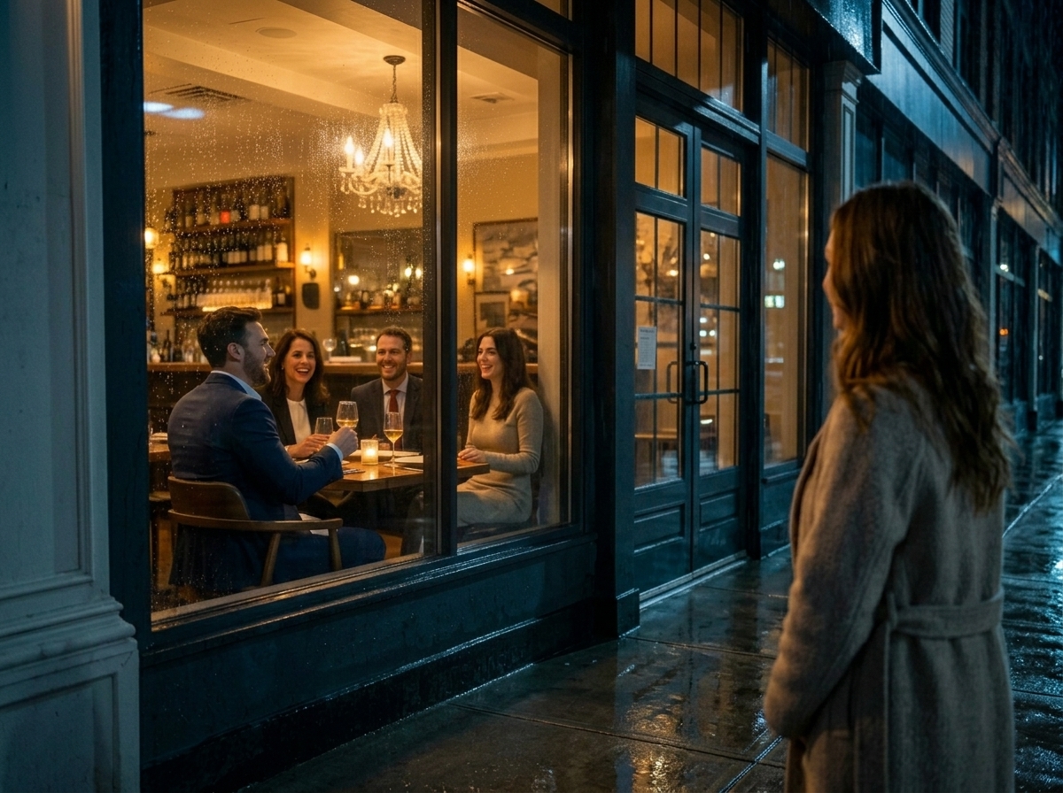 "She walked out of the clinic holding their baby’s first photo… and saw her husband raising a glass across the street".