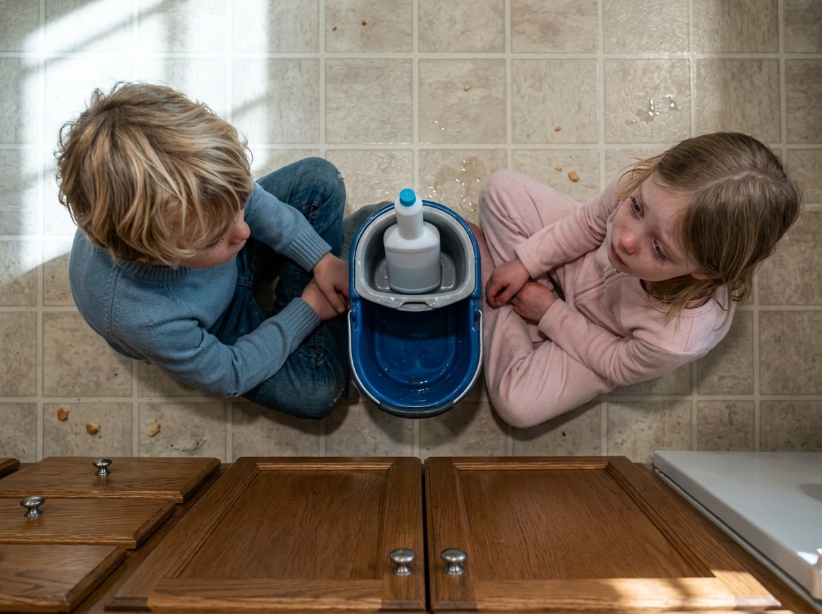 “The little girl whispered, ‘I’m hungry,’ but her stepmother handed her another cleaning cloth… until her father walked through the door.”