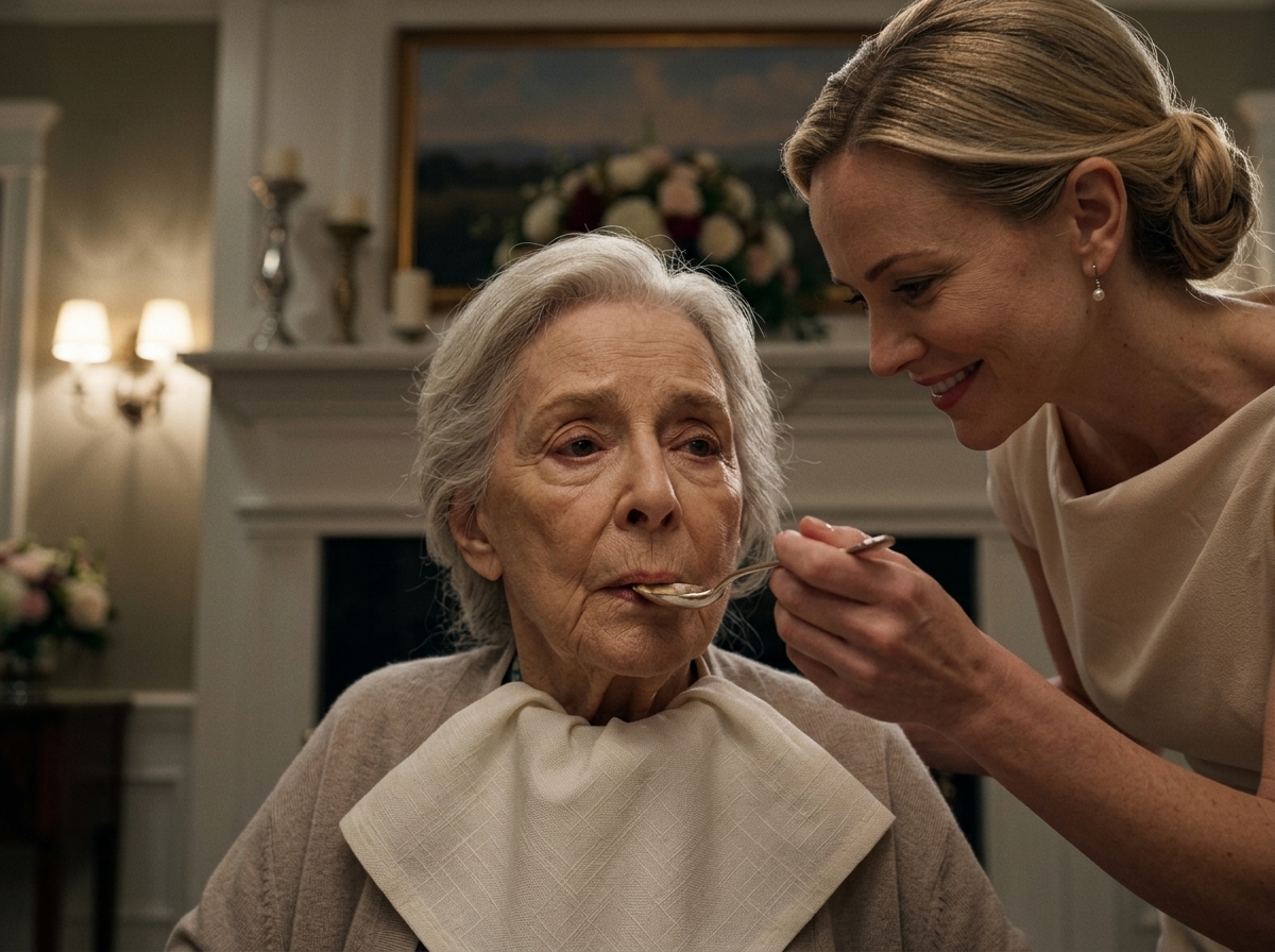 "Everyone praised her for caring for his mother… until the old woman whispered, “Only when you’re watching.”
