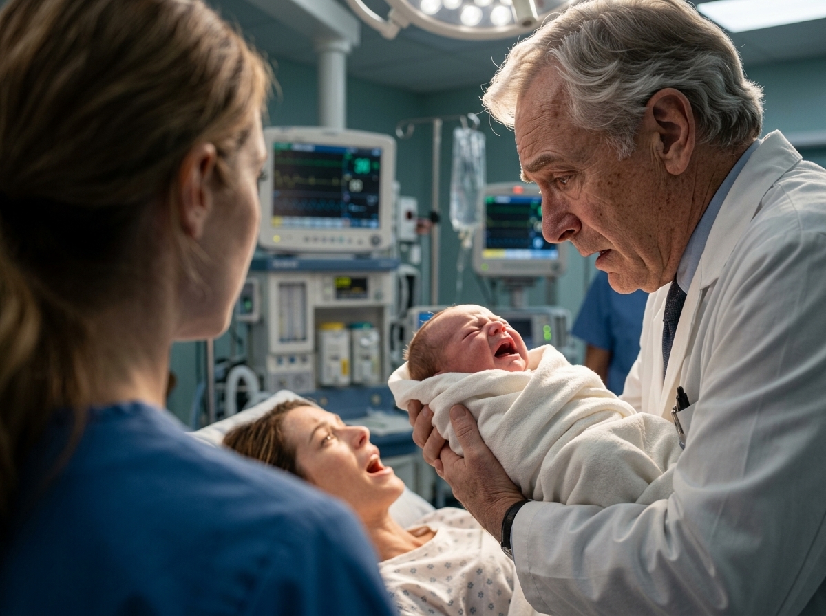 "No one came with her to the hospital when she went into labor. Then her baby was born, and the doctor broke down the moment he saw his face".