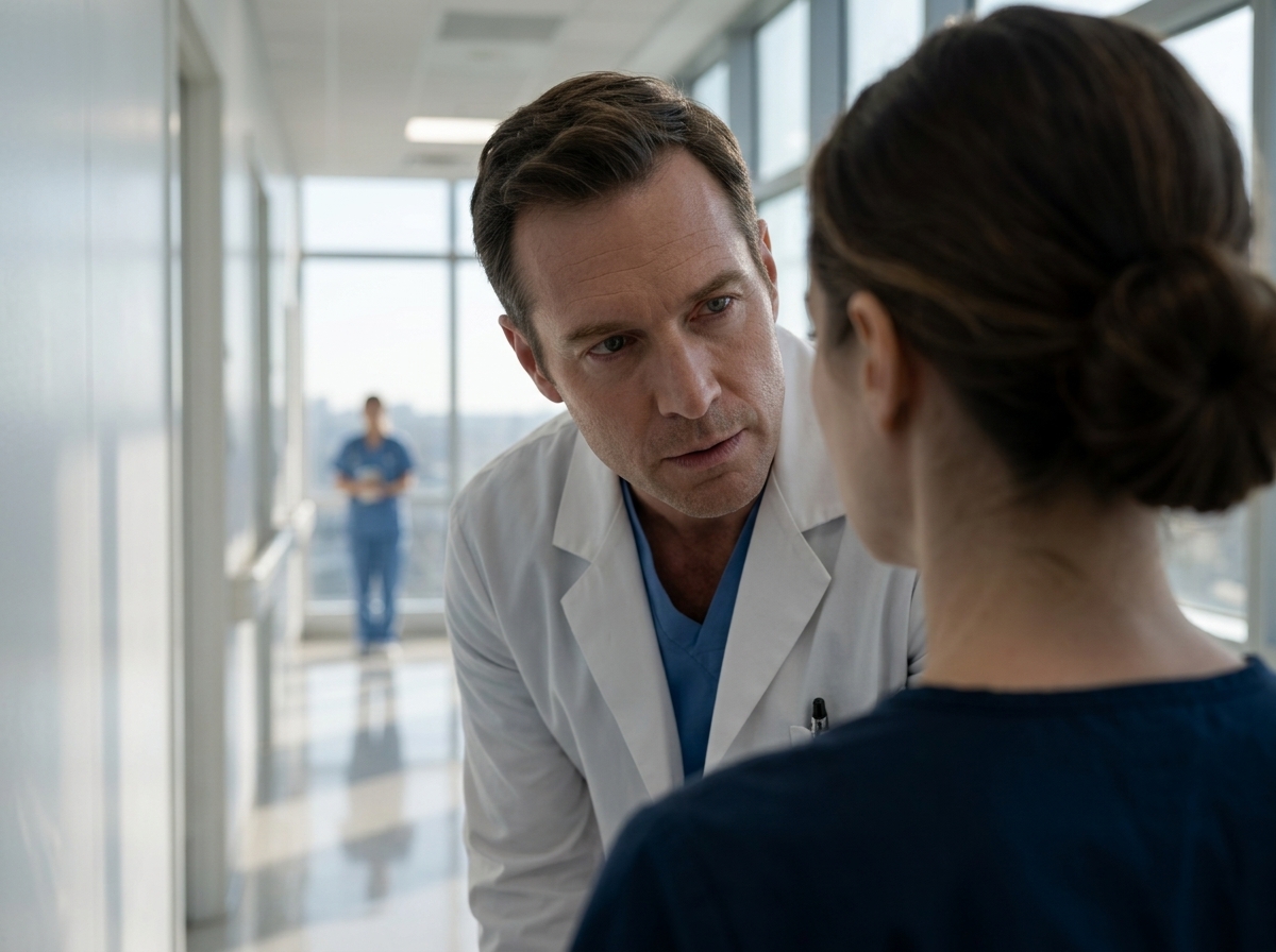 "He cornered a nurse for questioning his order… then the patient’s son arrived and made the surgeon forget how to speak".