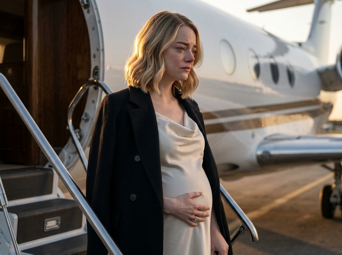 "He begged his pregnant wife not to board the private jet… because she was leaving with the evidence that could destroy him".