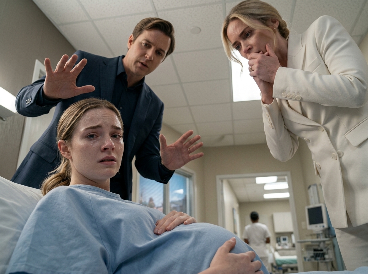 "Her husband told his pregnant wife to stop being dramatic… until the hospital director walked in and said, “Step away from my niece.”