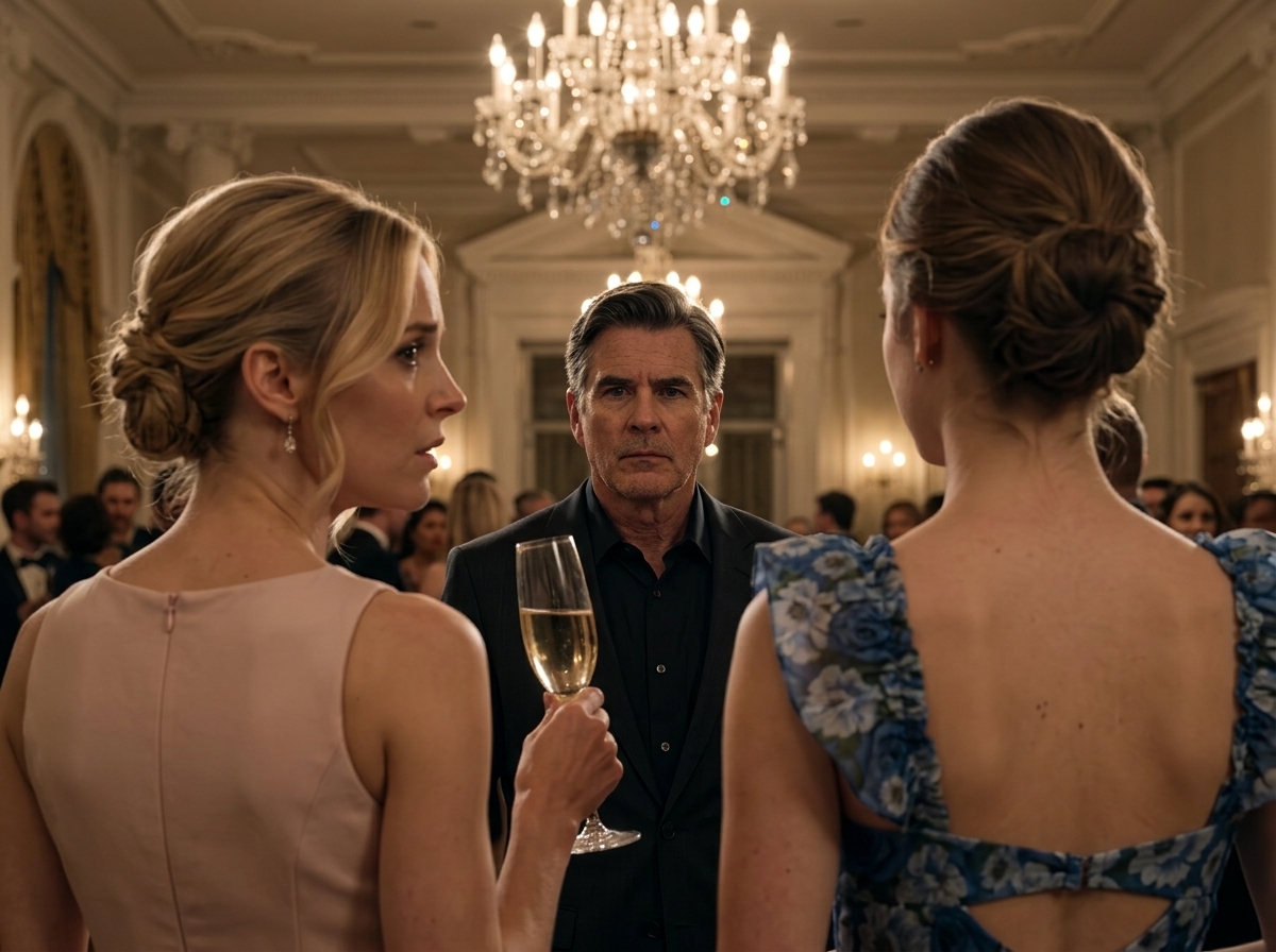 "She saw her father slip something into her champagne… so she handed the glass to his favorite daughter".