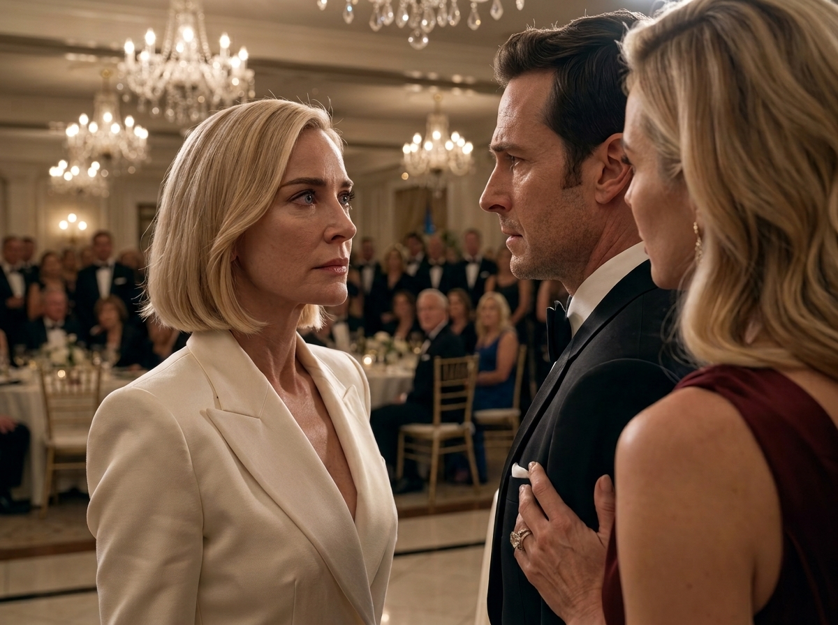"She walked into the gala alone while his mistress wore her diamond… but the envelope in her clutch was about to ruin them both".