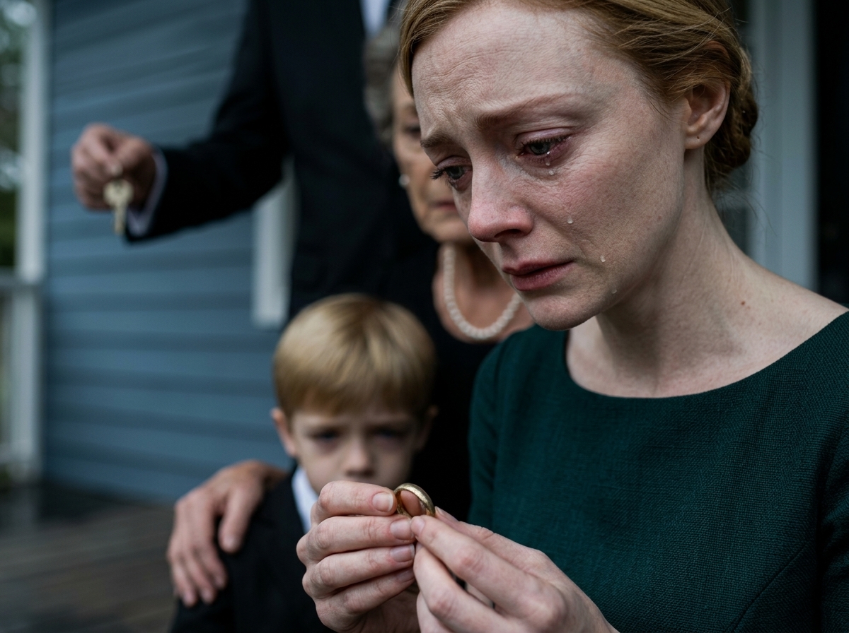 "My husband's family took my wedding ring and kicked my children out of the house after his funeral, unaware that my husband had left me everything".