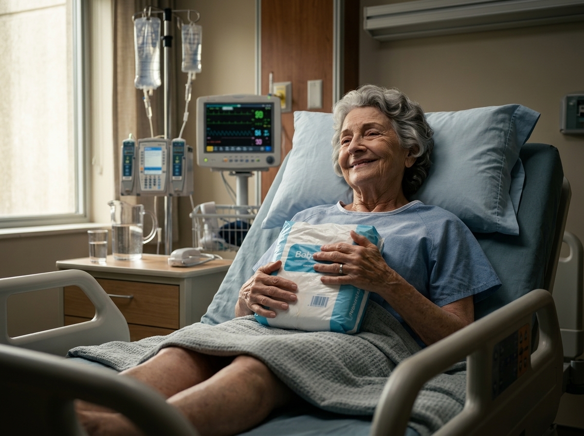 "At sixty-six, she walked into the clinic carrying diapers for a “baby”… but the ultrasound revealed something far worse than pregnancy"
