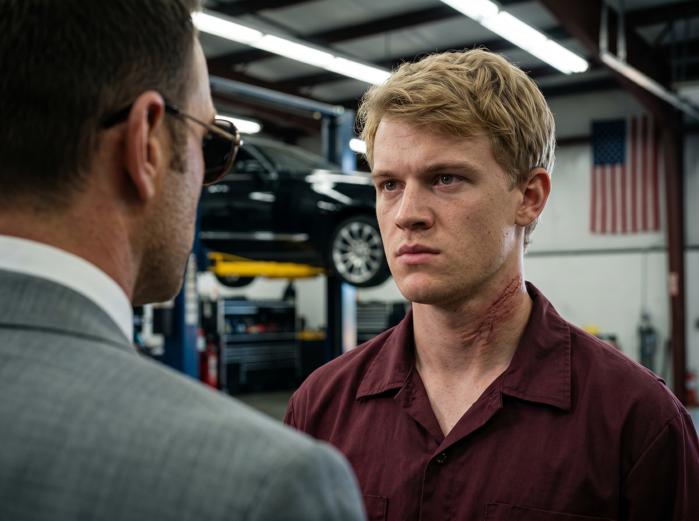"He slapped the mechanic in front of the whole shop… not knowing the quiet kid was the owner’s son".