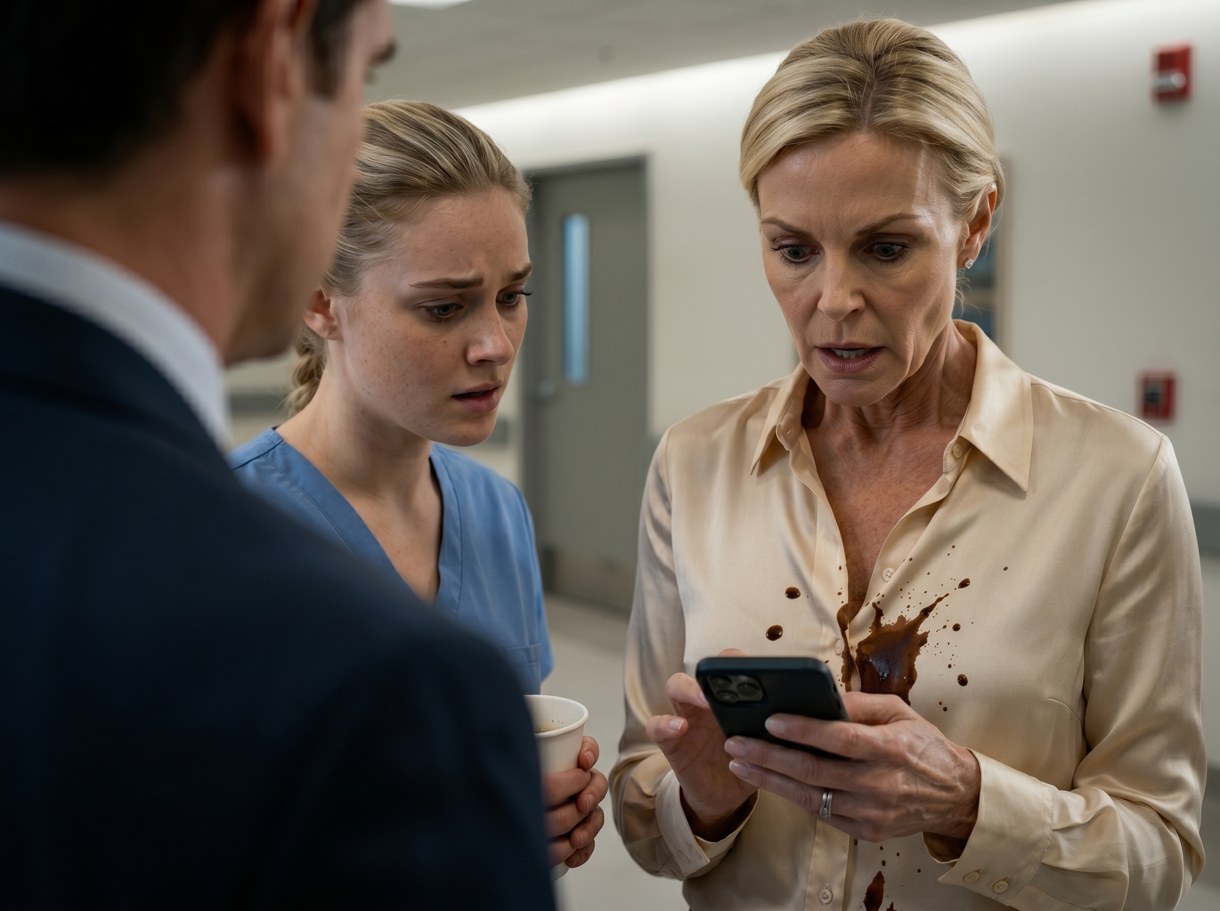 "She called to fire the intern just because of a coffee stain on her shirt, unaware that the girl standing before her was the only one who could save her son".