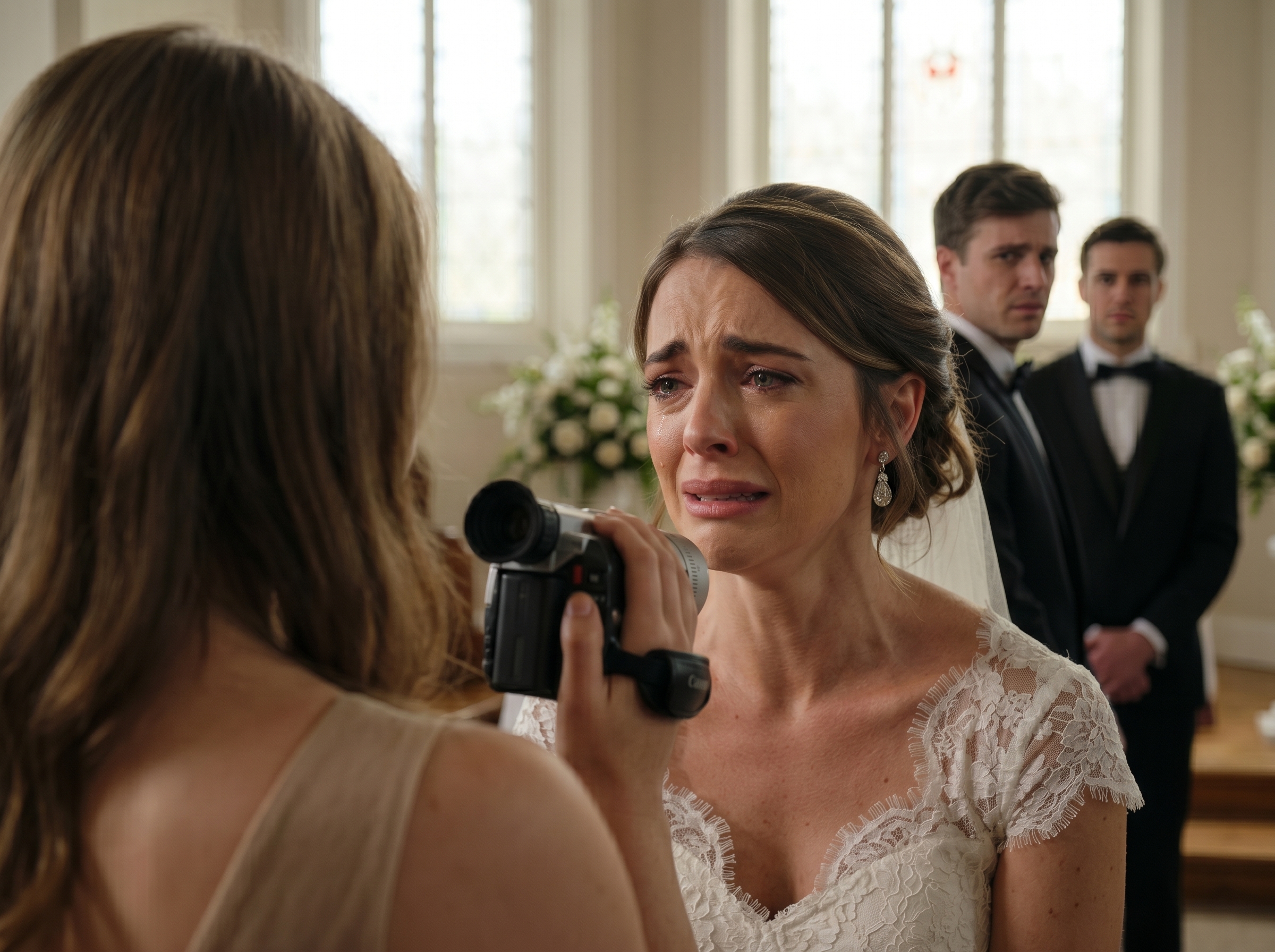 "The bride thought the little girl holding the camera was just a child disrupting the wedding, until the child called the groom "Dad."