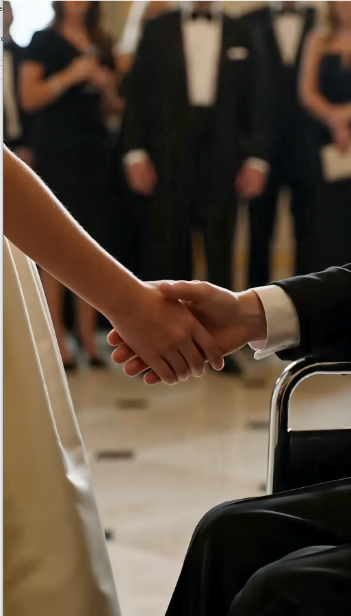 "Everyone in the banquet hall stared at the little girl in the white dress as if she were an uninvited guest, until the boy in the wheelchair looked up and called her "big sister."