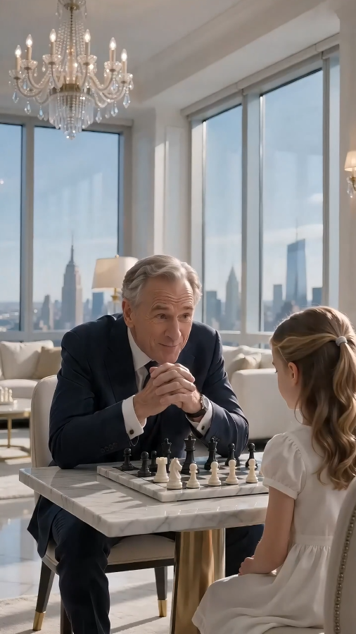 "The billionaire challenged the maid’s little girl to chess as a joke… until her final move made the whole penthouse silent".