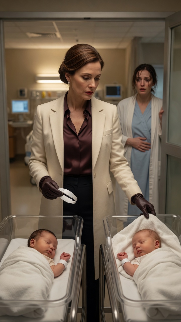 "She swapped the bracelets of the two babies, thinking no one would find out… but the biological mother saw it all".