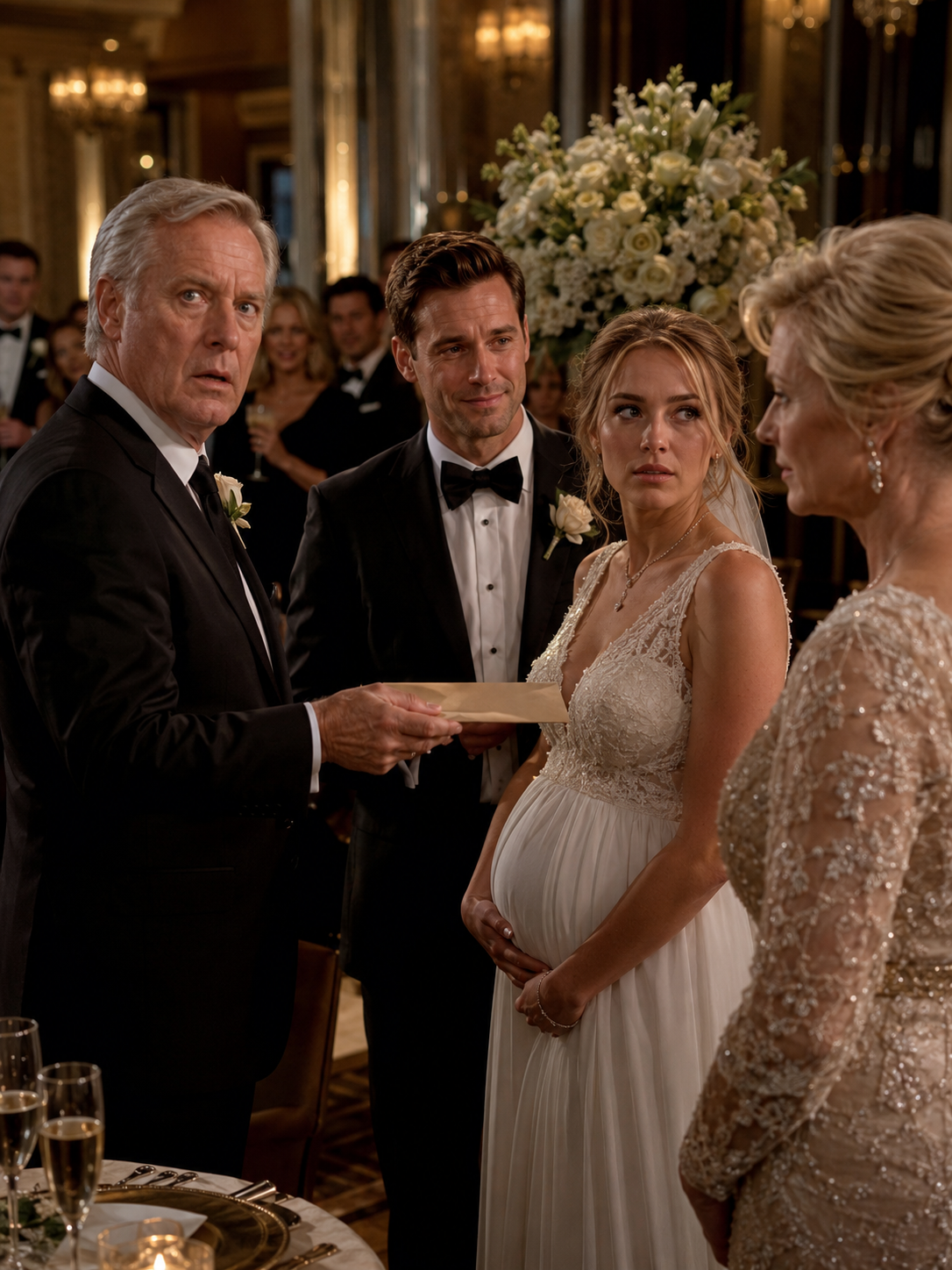 I wrote a $500,000 check for my son’s wedding. But when I handed his pregnant bride the deed, she didn’t look at my son. She looked directly at my wife. Two days later, the restaurant manager called me and whispered, “You need to see this right away. Come alone. And no matter what you do, don’t tell your wife.” My blood turned cold. And the secret behind it broke my world apart...