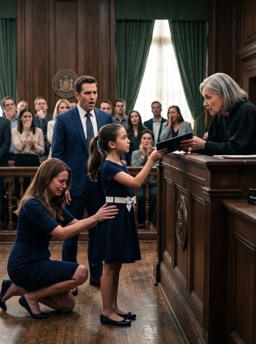 My husband files for divorce, and my 6-year old daughter asks the judge: 'May I show you something that Mom doesn't know about, Your Honor?' The judge nodded. When the video started, the entire courtroom froze in silence.