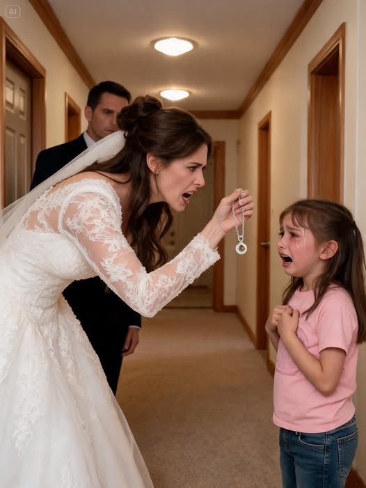 The Bride Accused a 7-Year-Old Flower Girl of Stealing Her Dead Mother’s Locket—Then She Opened It and Discovered Who Had Really Been Hiding for 18 Years.