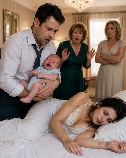 I came home from work and found my exhausted wife nearly unconscious beside our feverish baby. My mother just said, “She’s always exaggerating.” But at the hospital, a doctor noticed the marks on my wife’s wrists and told me to call the police