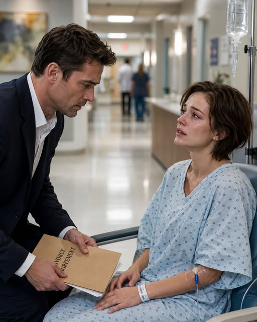 I tightened my grip on the divorce papers the day I left my wife, convinced walking away was the kindest thing either of us could do. Two months later, I found her alone in a hospital gown with an IV in her arm, and the first words she whispered made me realize I had abandoned her at the moment she needed me most.