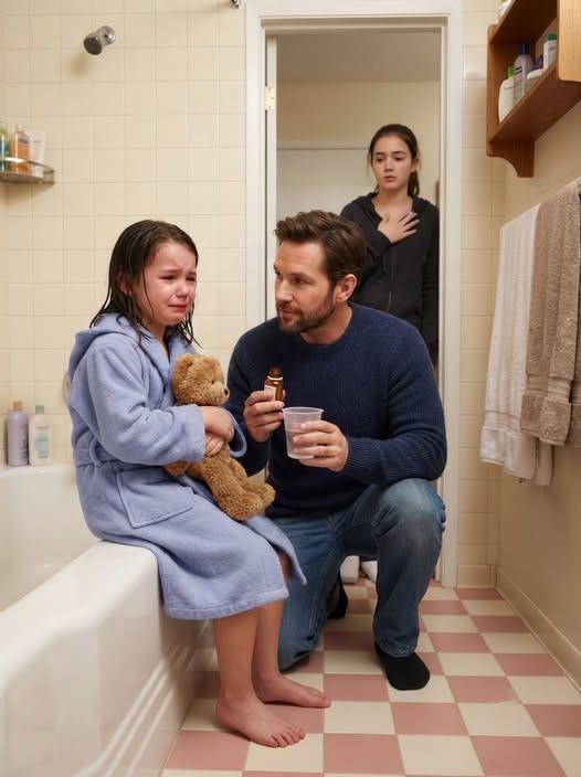 My five-year-old daughter always bathed with my husband. They would stay in there for more than an hour every night. When I finally asked her what they were doing, she burst into tears and said, “Daddy says I can’t talk about games in the bath.” The next night, I peeked through the half-open bathroom door… and ran to get my phone.