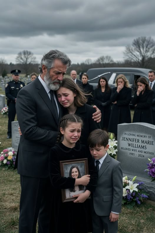 At my daughter’s funeral, my son-in-law pointed toward his three girls and said,