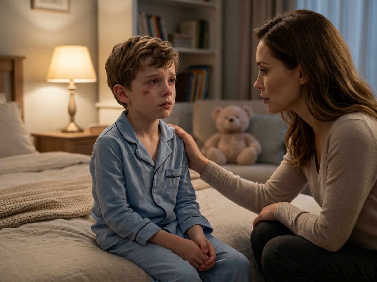 "My stepmother hurt me for spilling her lotion, then whispered that no one would believe a scared little boy."