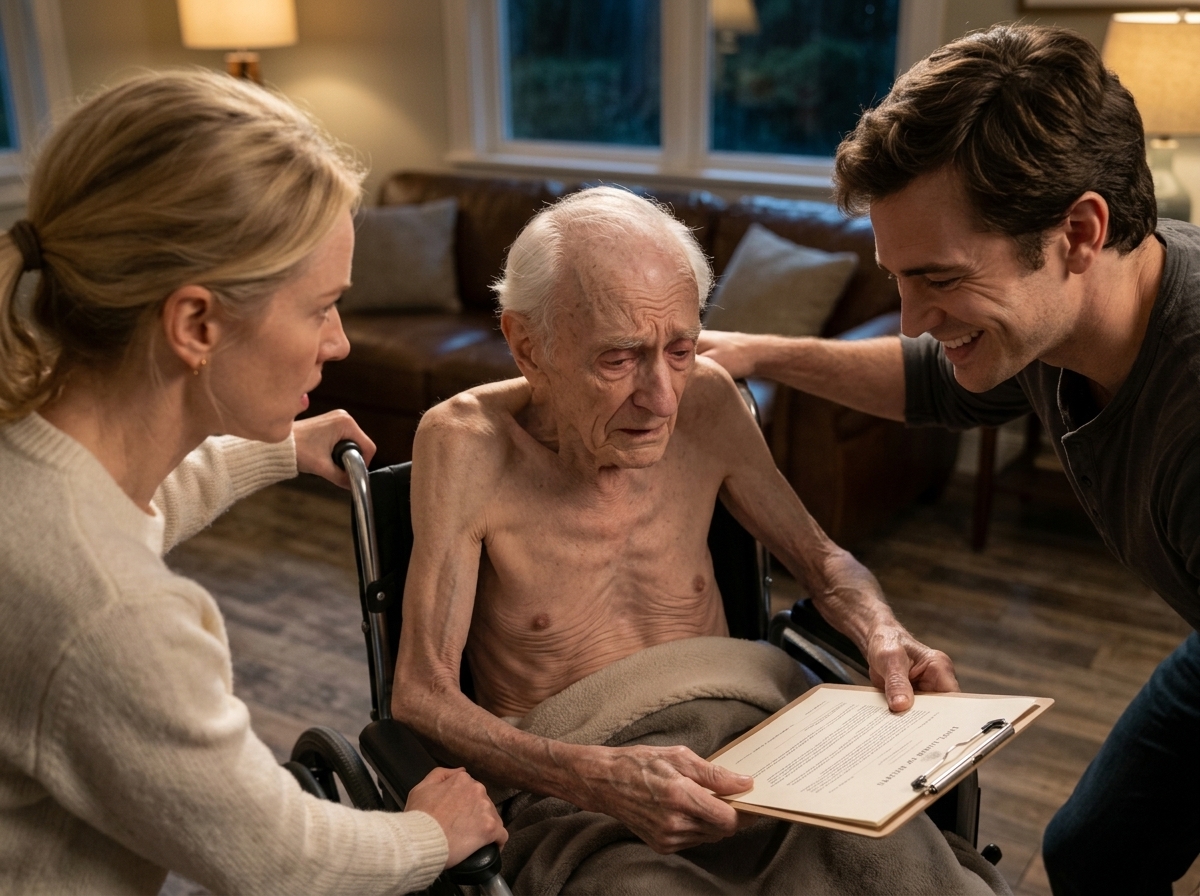 "They thought whoever kept Dad would get the house, so they dragged his wheelchair between them until he finally raised one document."