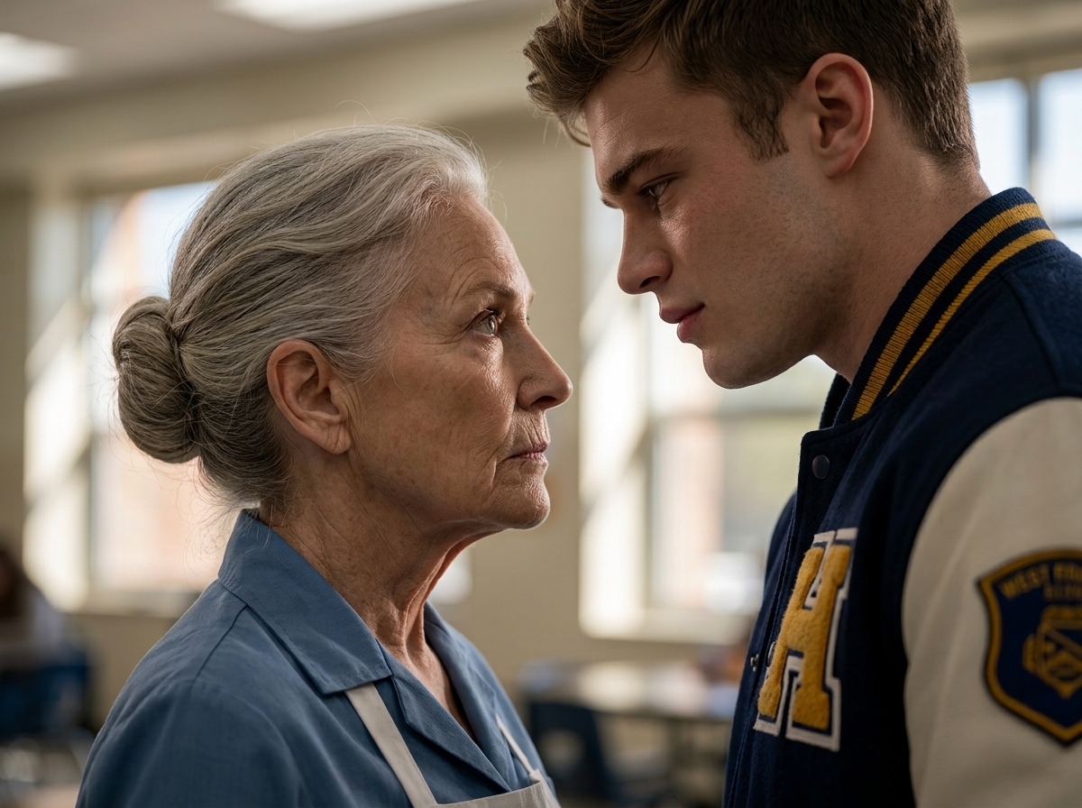 "He told the lunch lady to go back to her gravy, not knowing the old medal under her apron had once made an entire Olympic arena go silent."