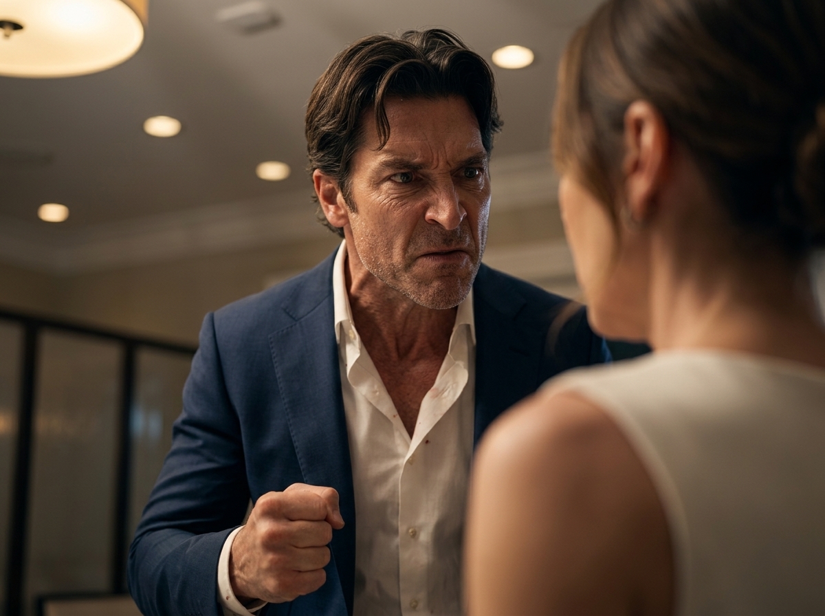 "He tried to steal my apartment for his mother, then shattered a plate against me when I said no—but when I calmly dialed 911, his entire family realized silence could make them witnesses."