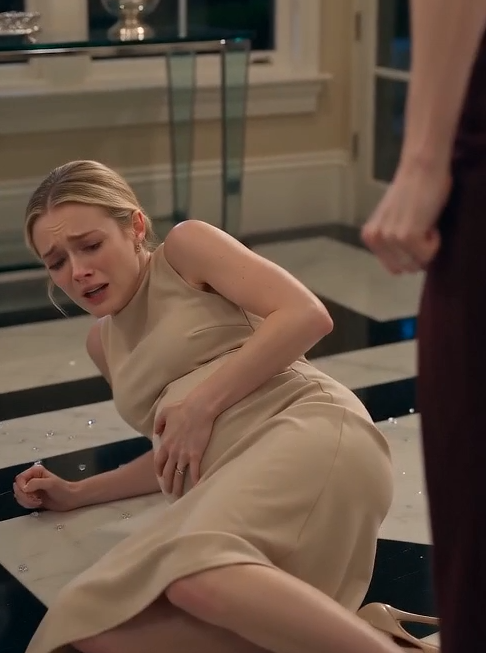 "The heel never touched her stomach, but it told him exactly what kind of woman he had married into."