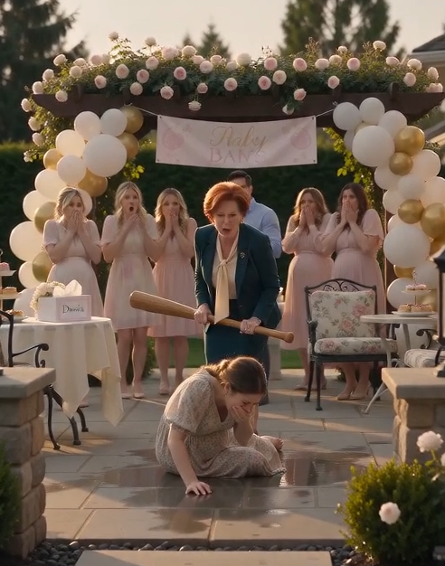 "She came to her baby shower for love. Her mother came for the donation box."