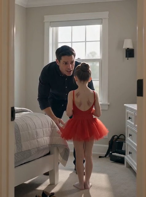 "My daughter asked me to close the bedroom door before I helped with her recital dress — then I saw why she’d been afraid to speak."