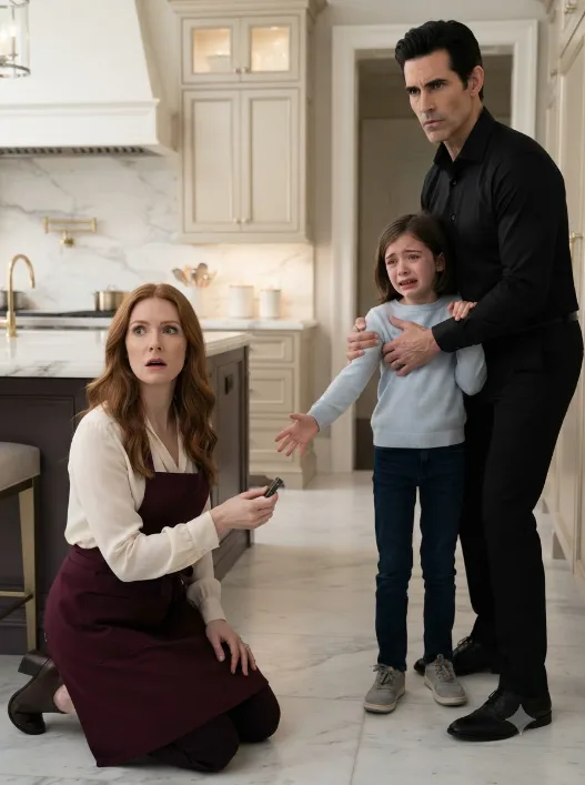 My mute son had spent eight years unable to tell anyone what was wrong—until a maid found a tiny metal object in his hand. The second his father saw it, he dragged the boy away… and my son started silently begging her to save him.