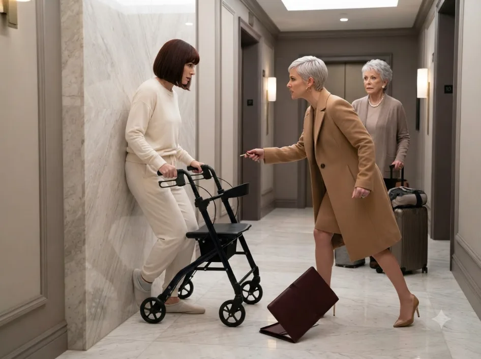 My sister tried to throw me out of my own condo the night I came home from surgery—then a sealed document fell from her coat, and she went pale when I reached for it.