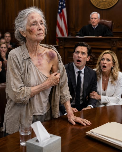 My son and daughter-in-law laughed when I walked into the courtroom. “Ha-ha, now we’re going to leave her with nothing,” Daniel whispered, certain the bruises they had put on my body would convince the judge I was confused, unstable, and hurting myself, but they had forgotten one important thing about me.