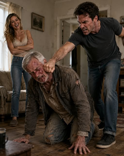 As my own son grabbed me by the collar and demanded the deed to the house I spent forty years earning, my daughter-in-law smiled and said, “Why are you still calling him Dad? He’s just an old man sitting on our property.”