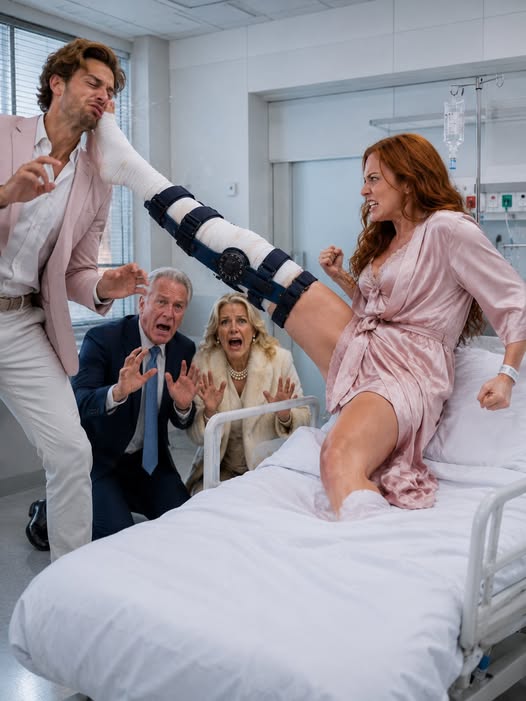 My in-laws br0ke my leg, and my husband said, “Let her learn to obey.” Three days later, they came to the hospital just to m0ck me, but I stayed silent, pulled out a recording, and called my lawyer… never imagining that the police were already searching the house.