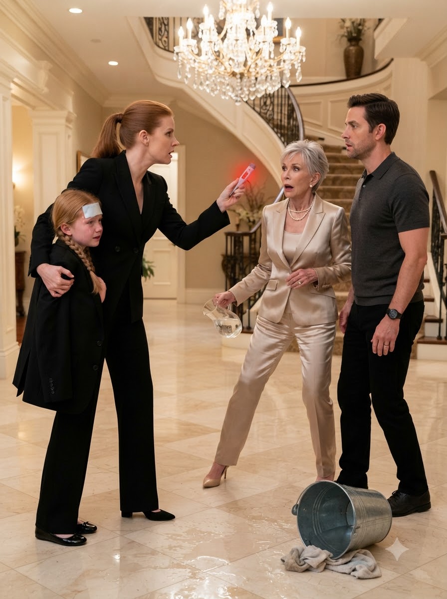 My Six-Year-Old Daughter Was Burning With a 104°F Fever When Her Grandmother Dumped Ice-Cold Water Over Her and Said, “If She Can Cry, She Can Clean.” Then I Walked In.