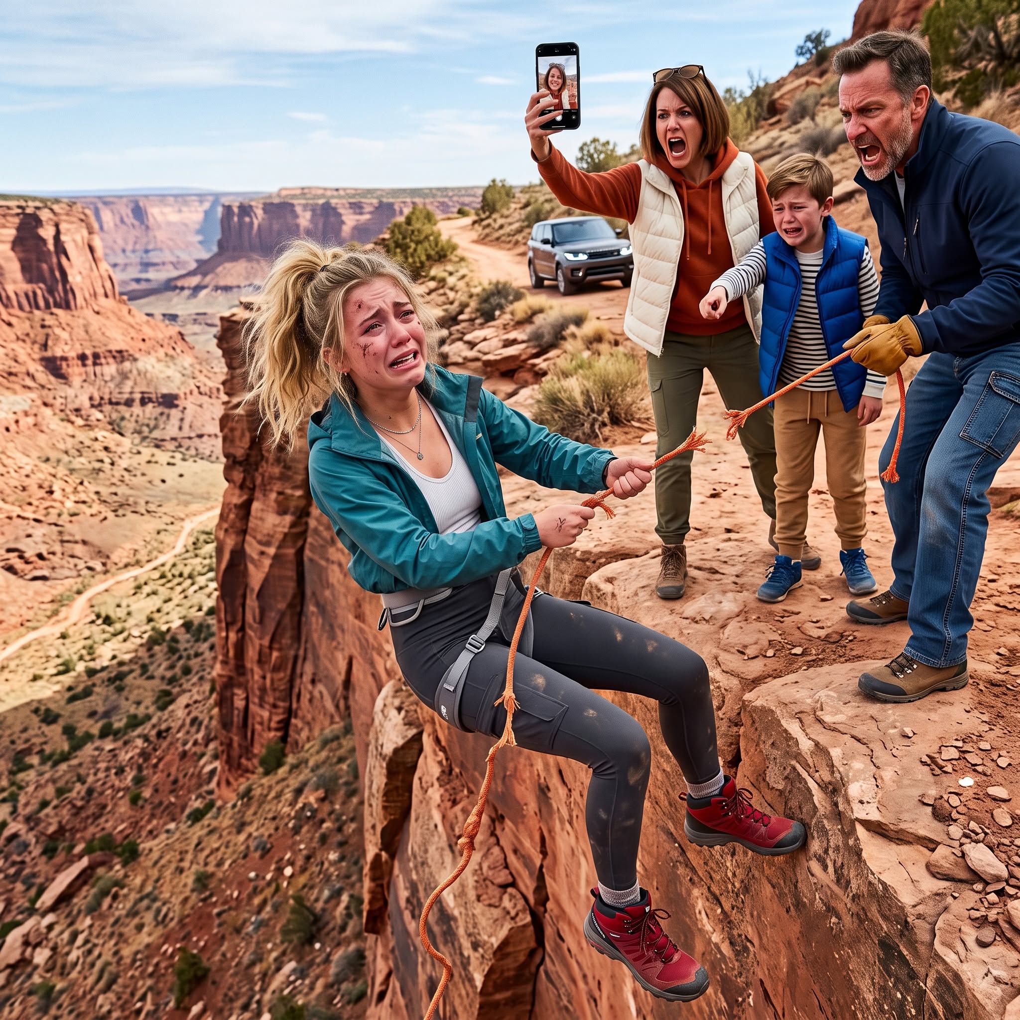 During a hiking trip, my mom intentionally cut my safety rope and took a selfie as I fell into the ravine. Then she sobbed to the police that it was all an accident. But when she leaned close and whispered, “one less mouth to feed,” she never expected what would expose her.