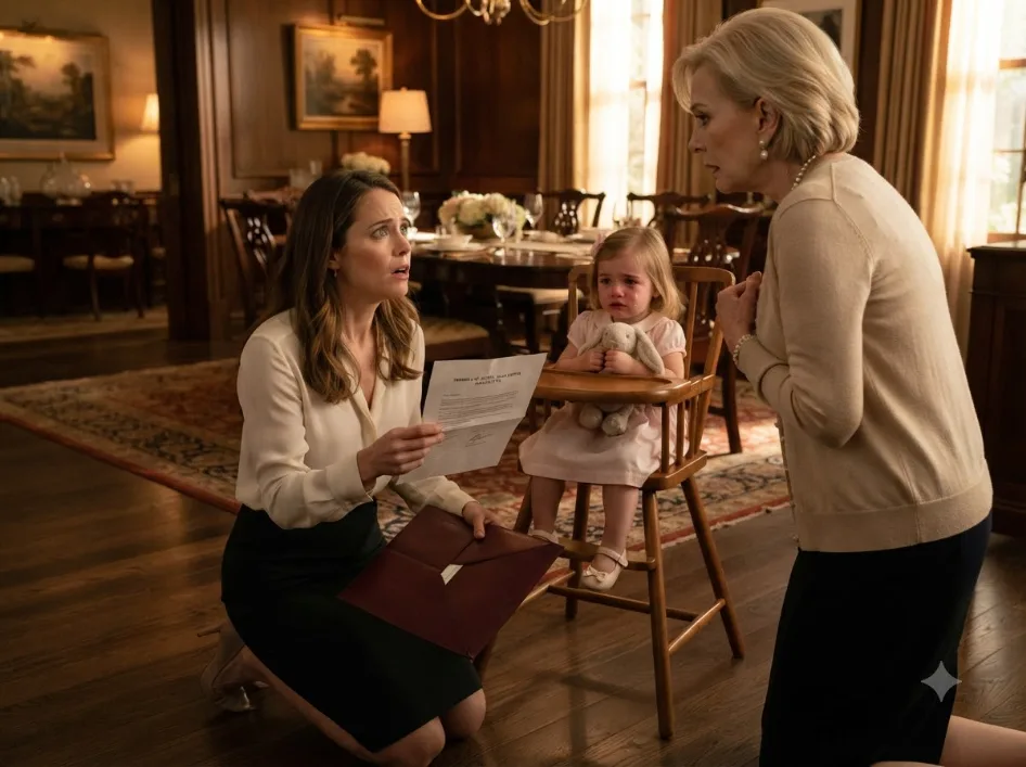 My mother-in-law threw a plate at my two-year-old daughter—then one envelope fell from her purse and exposed what she was really trying to hide.
