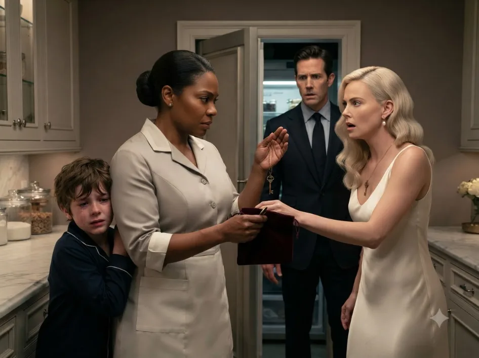 The millionaire’s fiancée locked his terrified little boys inside a freezer while he was away—and thought the housekeeper was too powerless to stop her. But when the maid broke open the door, one of the boys was clutching something from his dead mother’s room… and the moment the fiancée saw it, she tried to snatch it before their father could learn why.