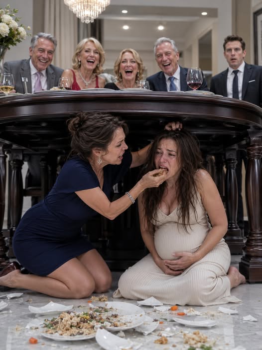 I came home to grab a folder I had forgotten and stopped cold when I saw my mother making my eight-month-pregnant wife eat b0nes beneath the table in front of six guests. “Don't ever put your hands on her again,” I said as I reached for my phone. Three hours later, a hospital report exposed something even worse.