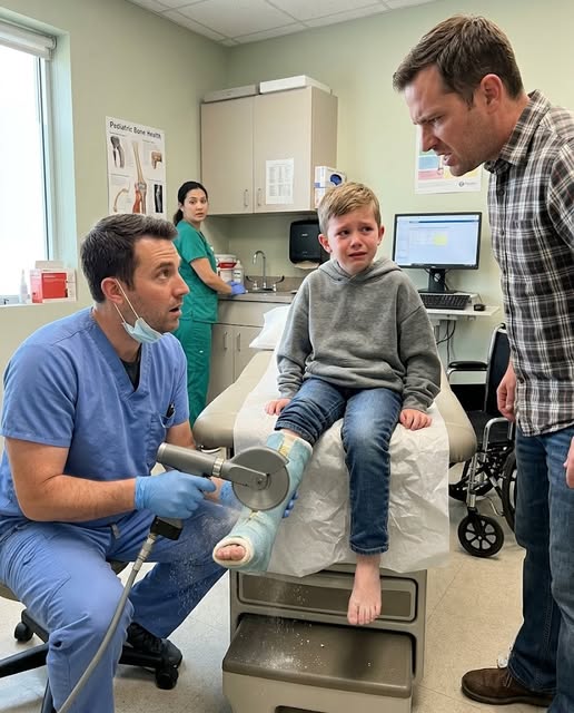 Richard stood over his six-year-old son while I cut through a cast that had been rebuilt at home and said, “He lies whenever strangers ask questions.”