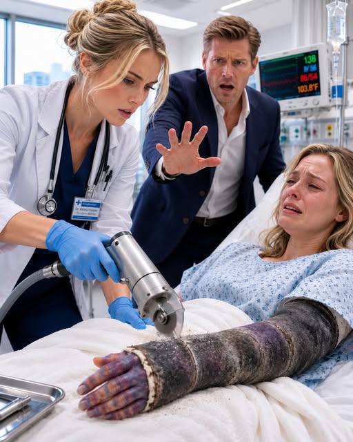 “If you had just learned to keep your mouth shut and do what I told you, Emily, you wouldn’t be lying here half-dead—so stop acting like a victim and don’t let this doctor open that cast just because you suddenly think someone cares what happened to you.”