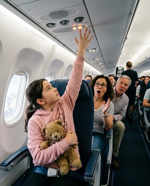 13-Year-Old Girl Slept on the Flight — Until the Captain Asked, “Is There Any Fighter Pilot on Board?” The cabin smelled like paper coffee cups, warmed plastic trays, and the dry recycled air that seems to belong to every long flight. Afternoon light flashed through the windows at San Diego International Airport while passengers shoved backpacks into overhead bins, checked boarding passes twice, and sighed at the slow line in the aisle.