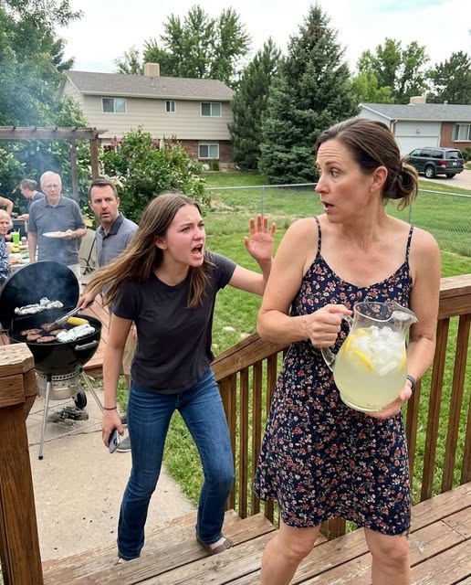 At a family barbecue, I accidentally bumped into my husband’s daughter, and she screamed, “Don’t ever touch me again!” Instead of asking what happened, my husband coldly told me, “Apologize to her or leave.” So I left without a word, but when they returned home, the sh0ck waiting for them changed everything.