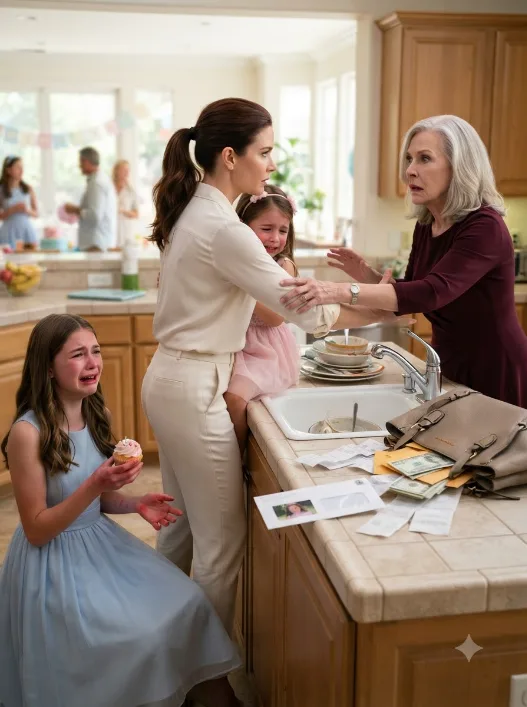 “Stop whining and keep washing—your birthday doesn’t make you more important than the adults eating your cake.”
