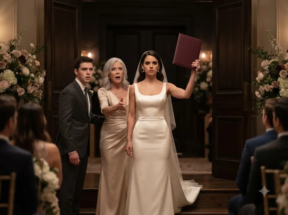 Minutes before my wedding, my mother grabbed me by the throat and ordered me to give my brother half my house… so I walked down the aisle with a secret that could destroy all of them.
