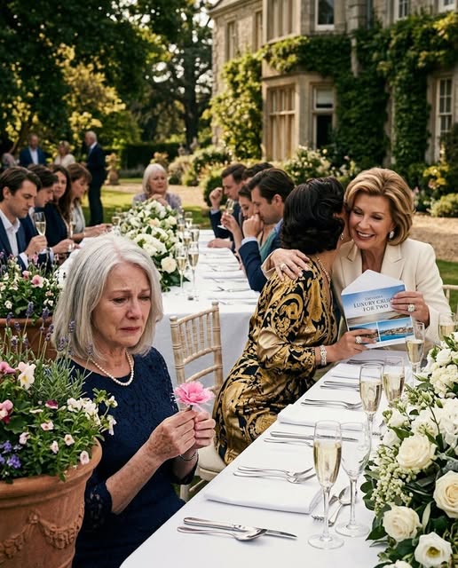 My daughter handed her mother-in-law a nearly $20,000 diamond ring and a luxury Mediterranean cruise in front of a garden full of guests.